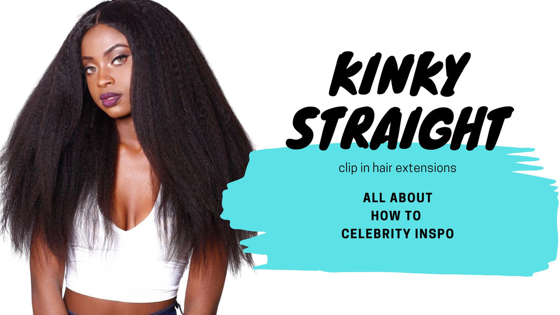 Kinky Straight Clip-in Hair Extensions