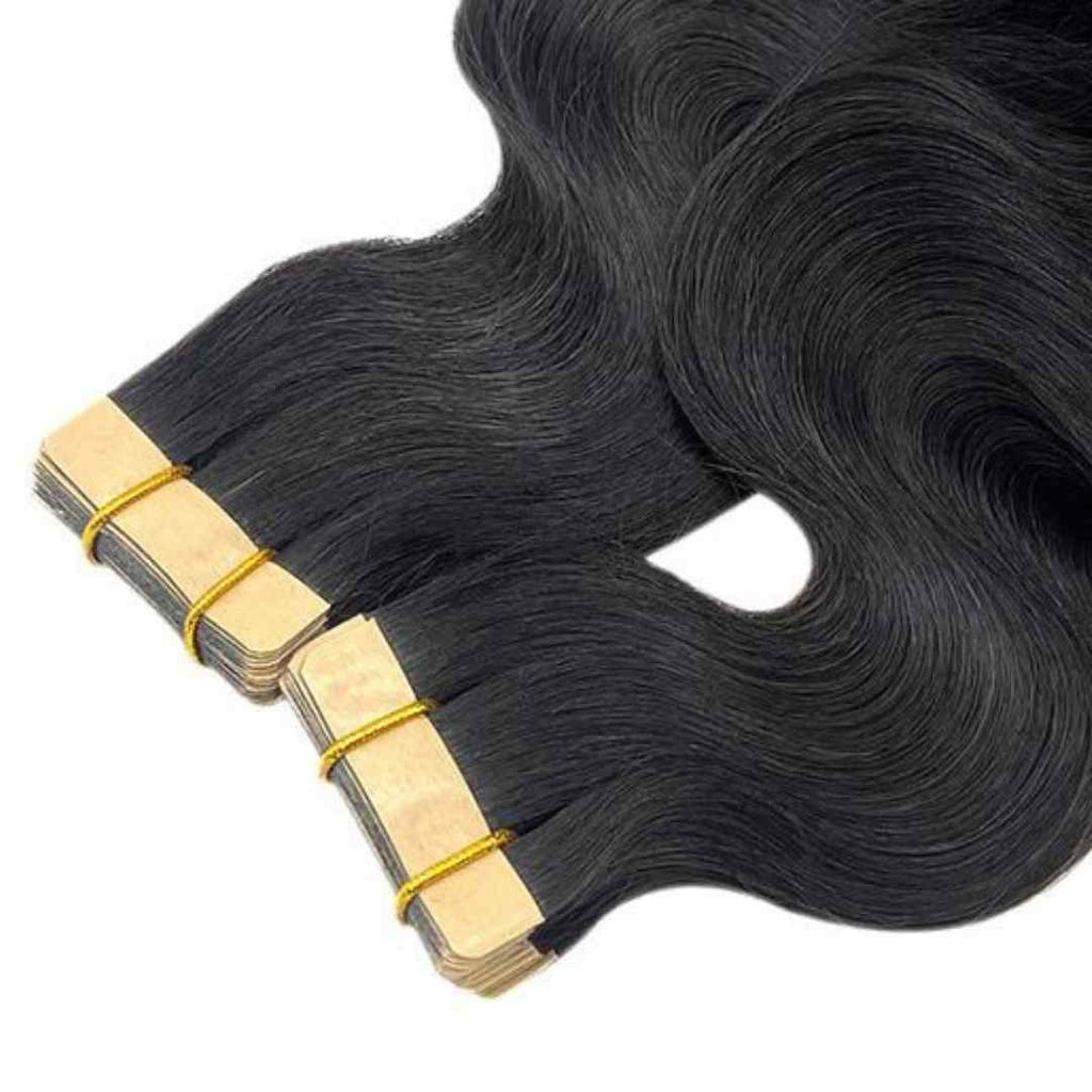 Brazilian Tape In Hair Extensions -100 Grams -  Body Wave Style