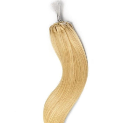 Brazilian Hair Microbead Hair Extensions - Full Color Blonde -  Straight Style